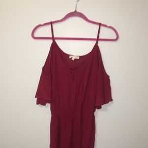 Red la hearts romper